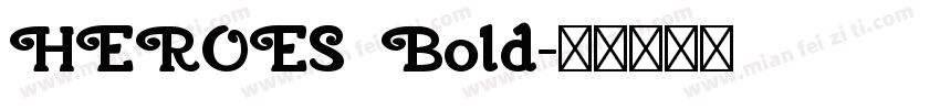 HEROES Bold字体转换